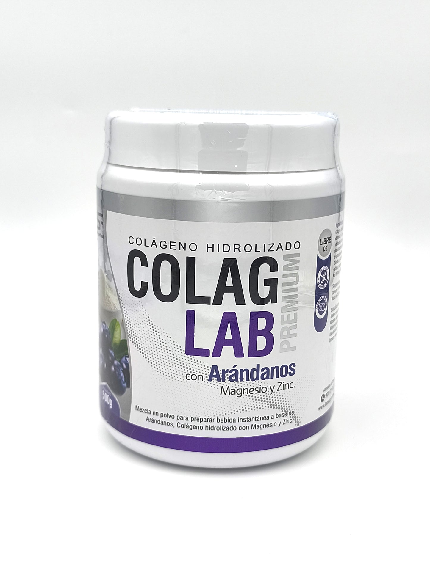 Colágeno Hidrolizado Colag Lab Arándanos, Magnesio y Zinc 500g
