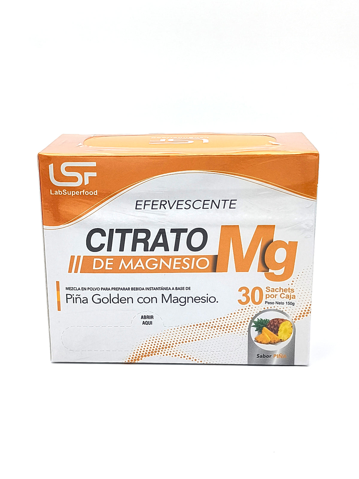 Citrato de Magnesio Efervescente sabor Piña Golden 30 sachets