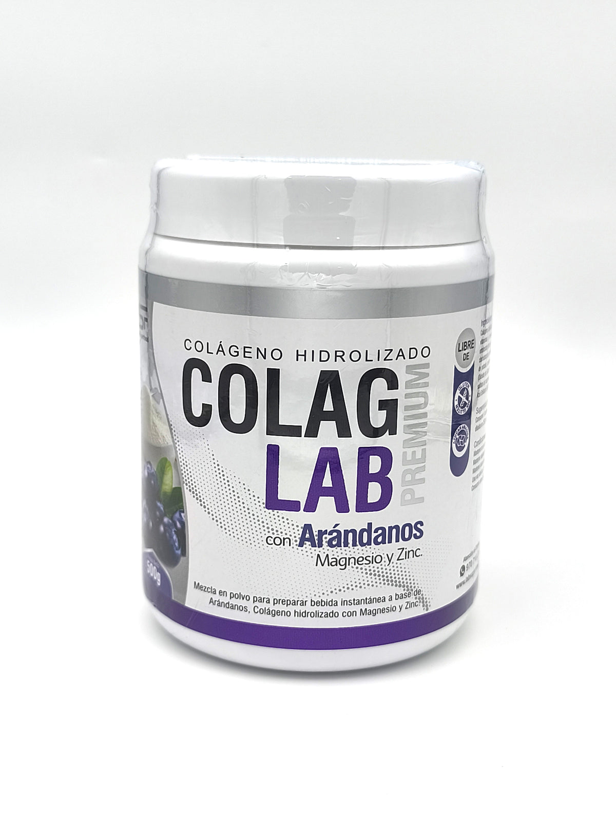 Colágeno Hidrolizado Colag Lab Arándanos, Magnesio y Zinc 500g