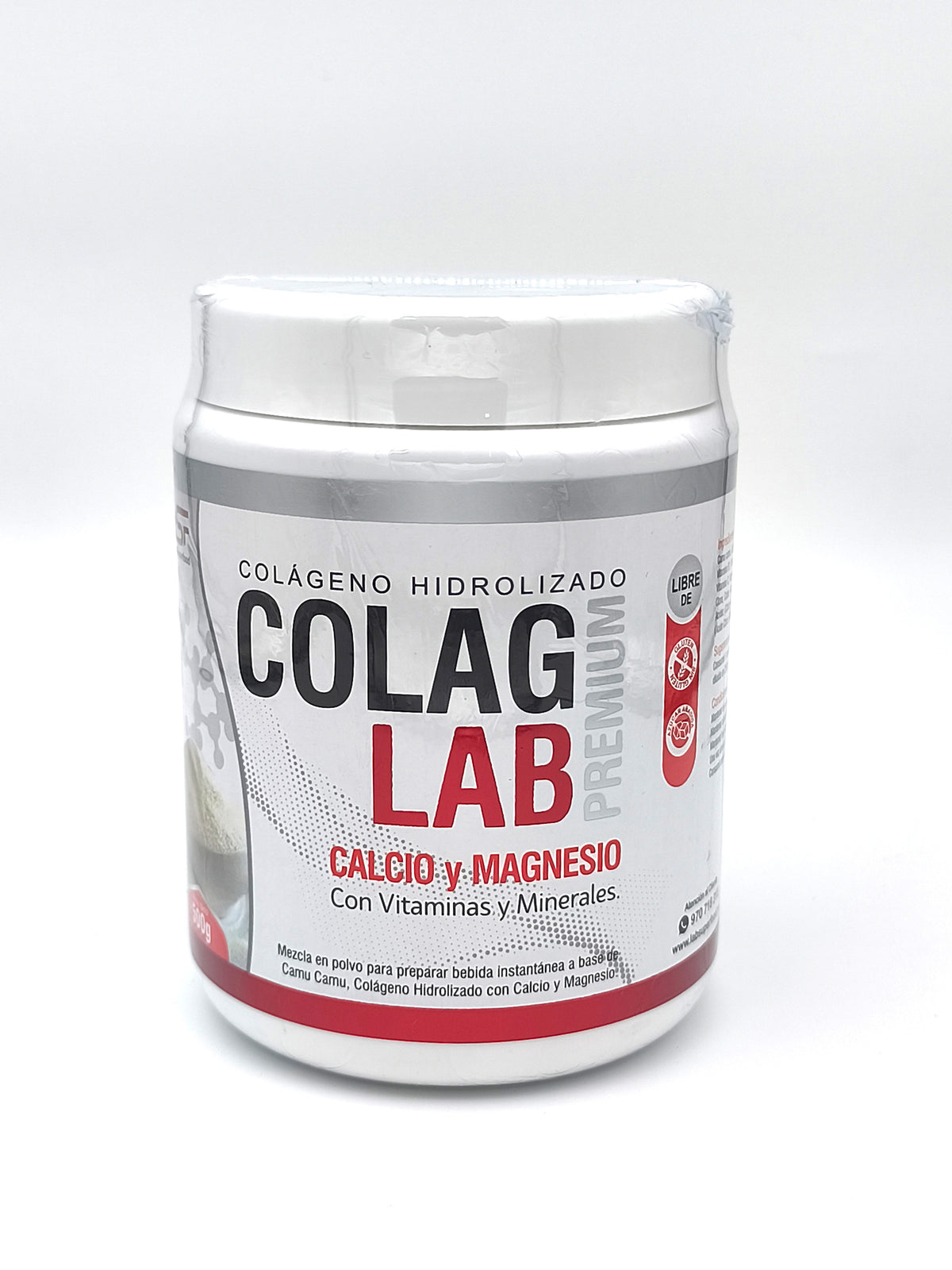 Colágeno Hidrolizado Colag Lab Calcio y Magnesio 500g