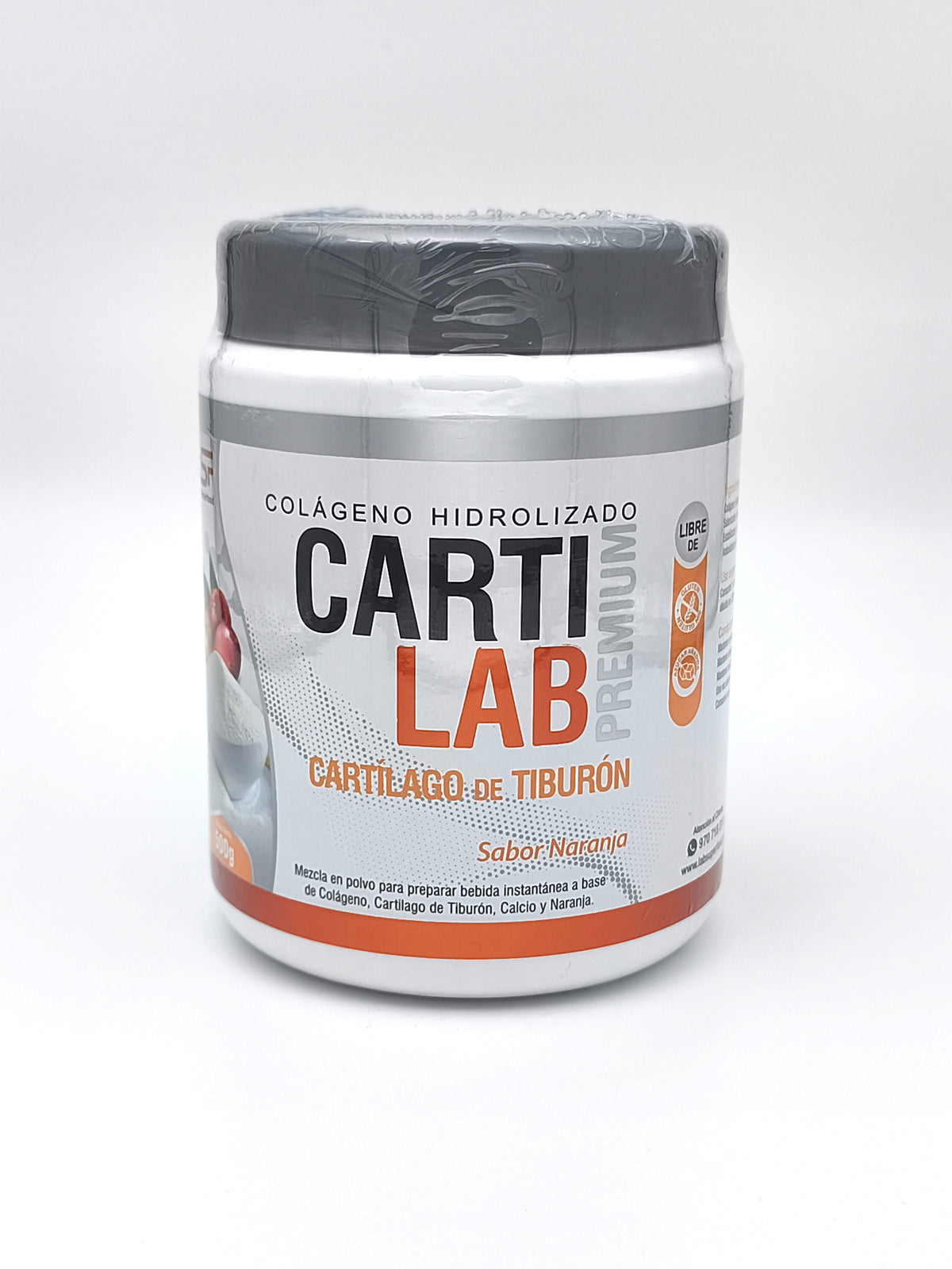Colágeno Hidrolizado Colag Lab Cartílago de Tiburón y camu camu sabor naranja500g