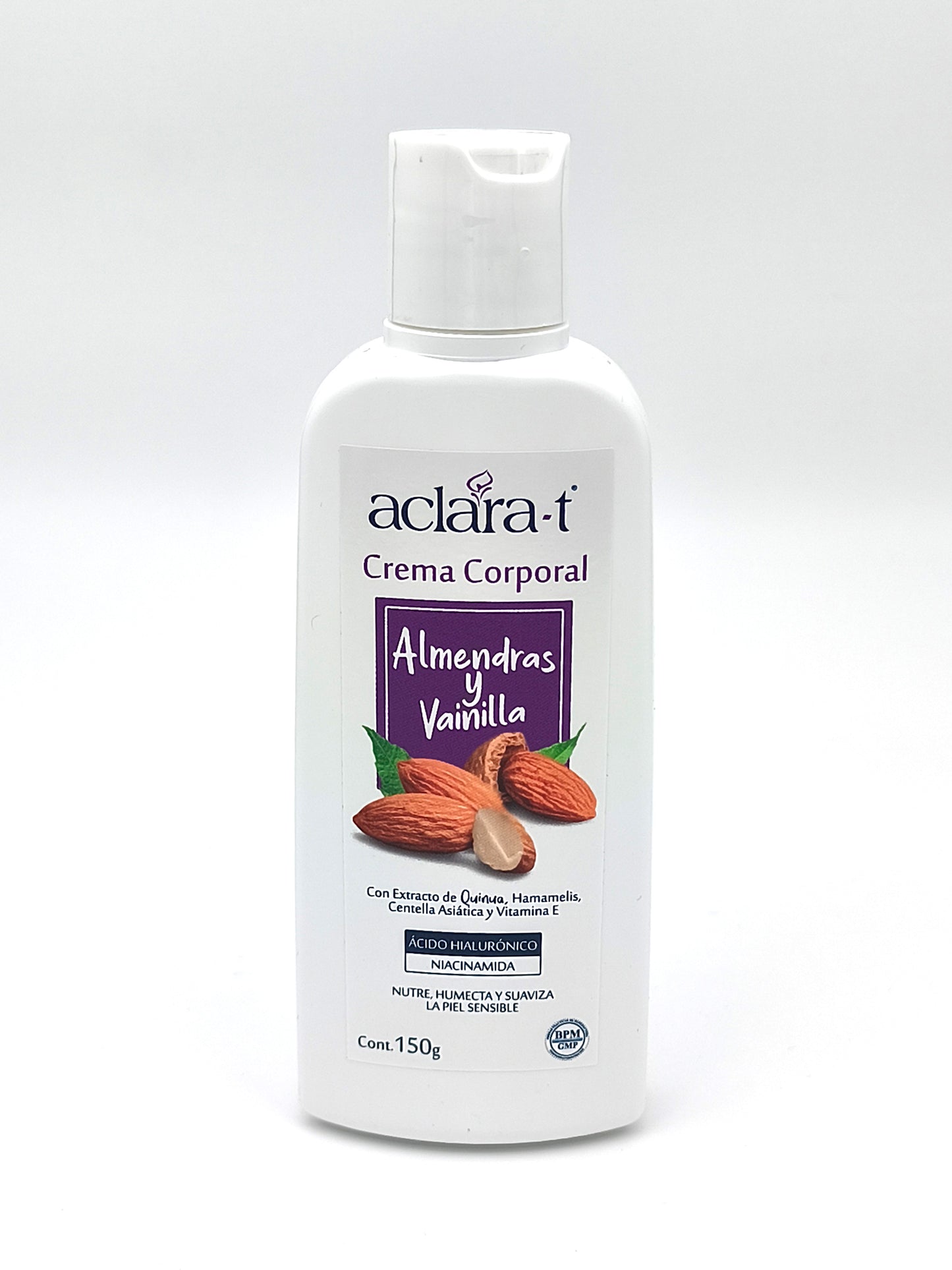 Aclara-T Crema Corporal Almendras y Vainilla 150g