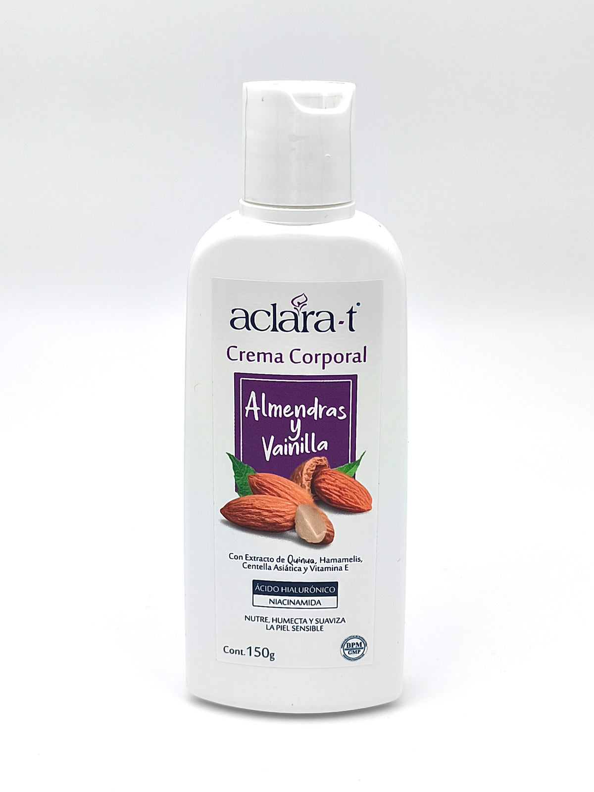 Aclara-T Crema Corporal Almendras y Vainilla 150g