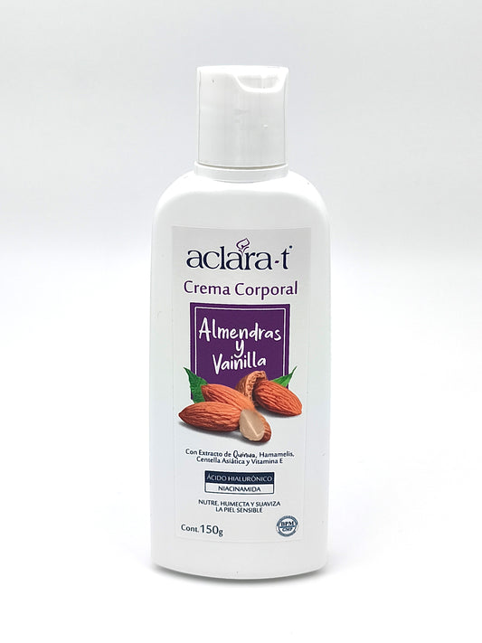 Aclara-T Crema Corporal Almendras y Vainilla 150g