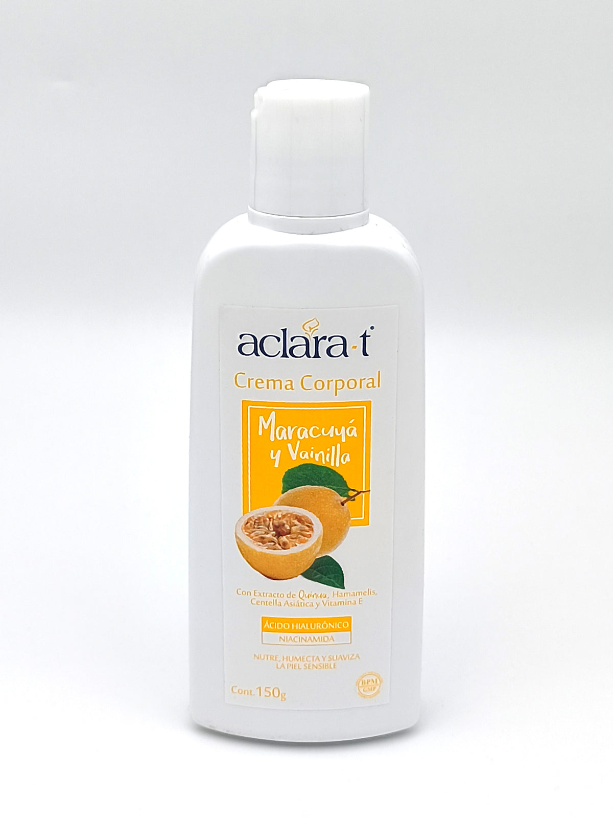 Aclara-T Crema Corporal Maracuya y Vainilla 150g