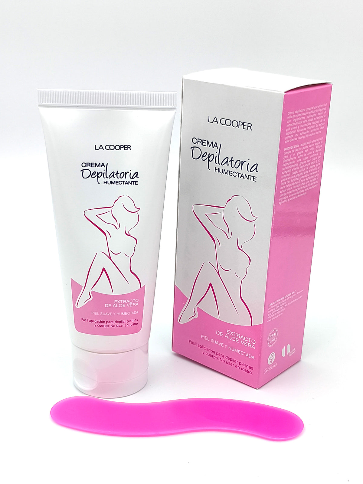 Crema Depilatoria Humectante Aloe Vera 100gr con Paleta