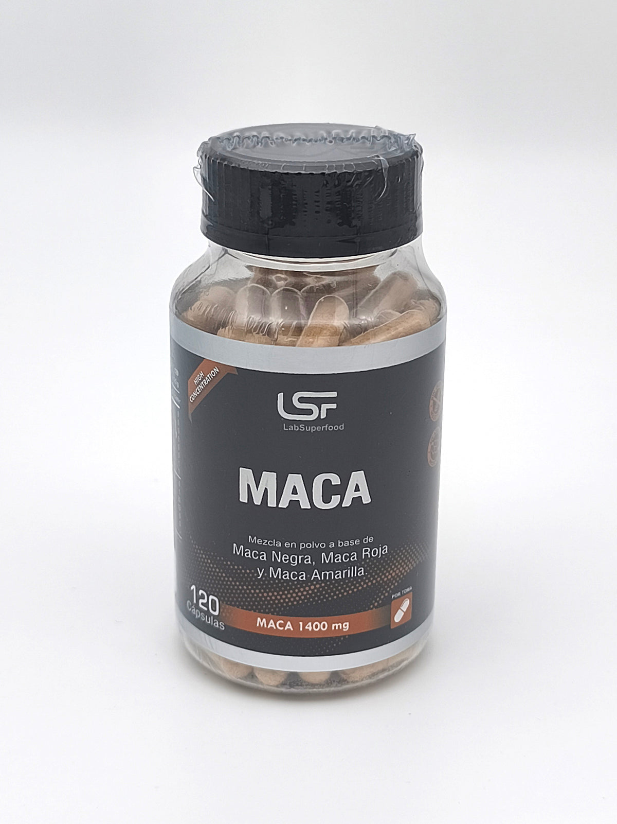 Maca  - Maca Amarilla, Negra y Roja 120 cápsulas