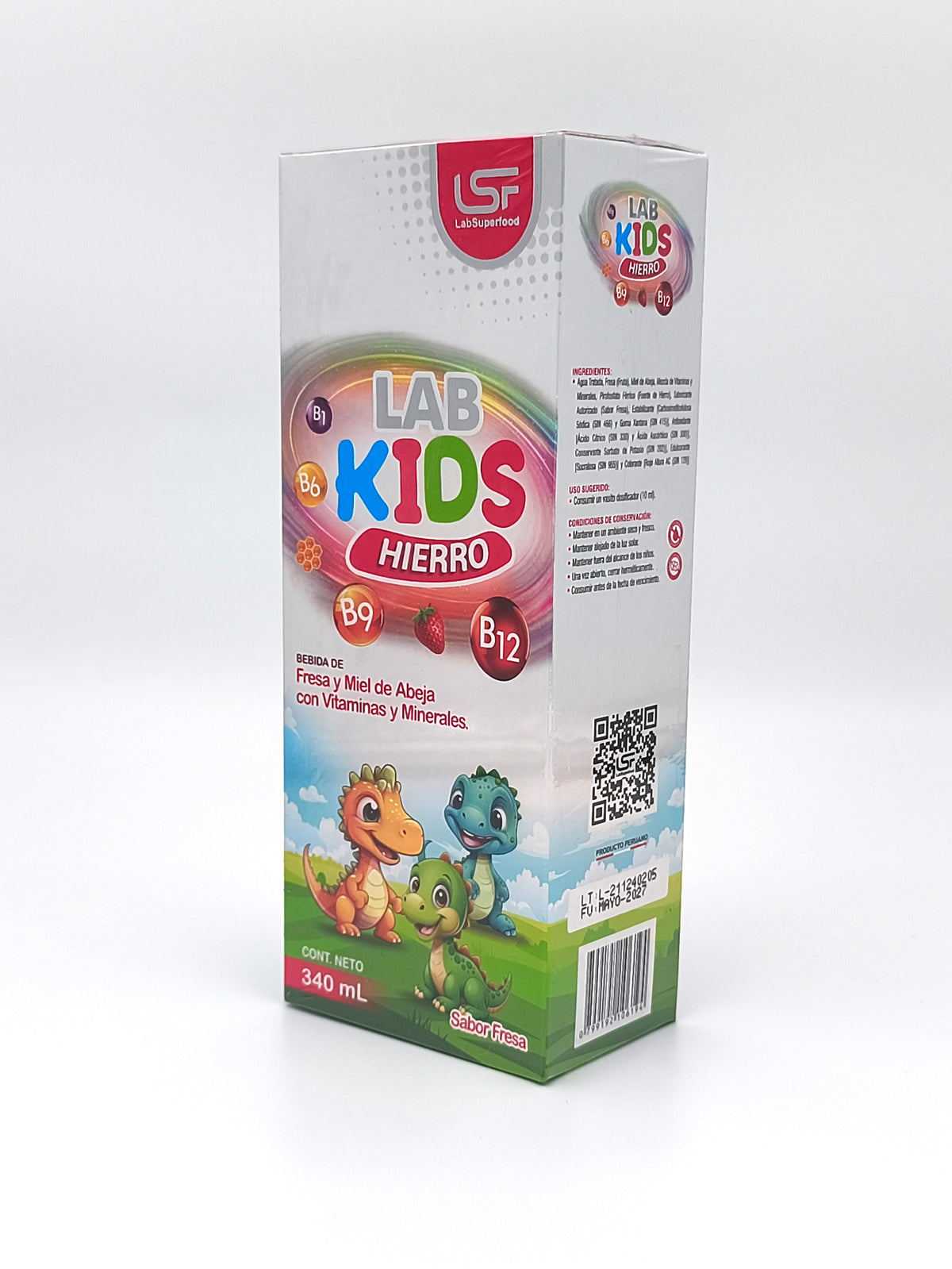 LabKids Hierro sabor fresa 340ml
